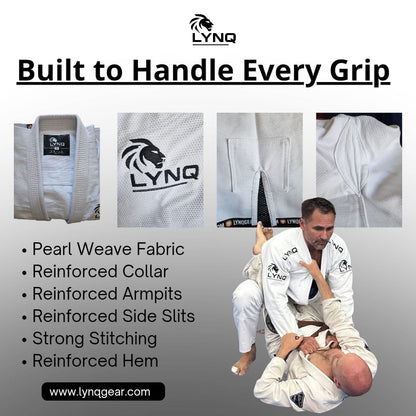 Apex BJJ Gi – Premium Brazilian Jiu - Jitsu Kimono, 450GSM Pearl Weave South Africa – Premium Jiu - Jitsu by LYNQGear. Durable BJJ gear from LYNQGear.
