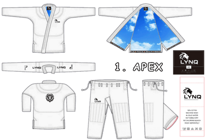 Apex BJJ Gi – Premium Brazilian Jiu - Jitsu Kimono, 450GSM Pearl Weave South Africa – Premium Jiu - Jitsu by LYNQGear. Durable BJJ gear from LYNQGear.