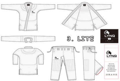 Lite BJJ Gi – Affordable Brazilian Jiu - Jitsu Gi, 450GSM Pearl Weave South Africa – Premium Jiu - Jitsu by LYNQGear. Durable BJJ gear from LYNQGear.